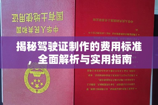 中方揭秘驾驶证制作的费用标准，全面解析与实用指南
