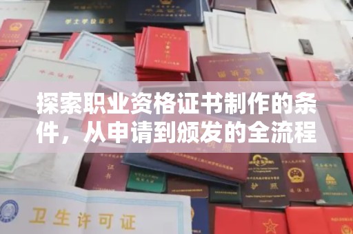 中方探索职业资格证书制作的条件，从申请到颁发的全流程解析