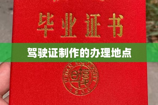 中方驾驶证制作的办理地点