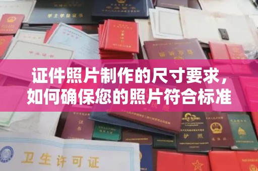 中方证件照片制作的尺寸要求，如何确保您的照片符合标准？